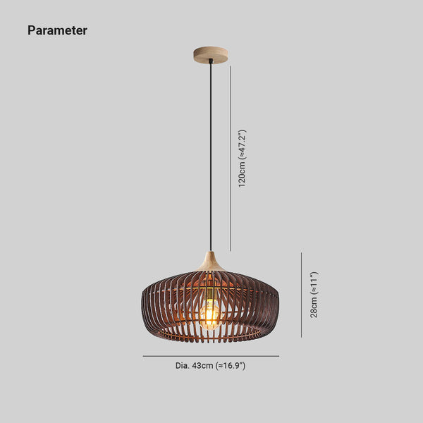 Muto Nordic Wood Pendant Lamp
